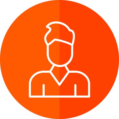 İnsan simgesinin vektör illüstrasyonu