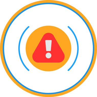 Uyarı işareti, vektör illüstrasyon simgesi