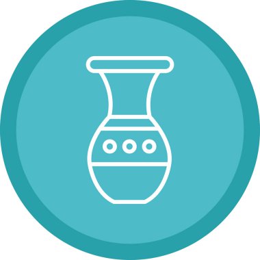 Güzel vazo simgesinin vektör illüstrasyonu             