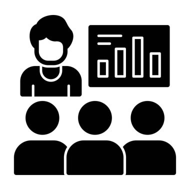 Bir grup iş adamının vektör çizimi