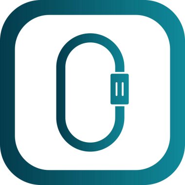 Karabina simgesi, vektör illüstrasyonu