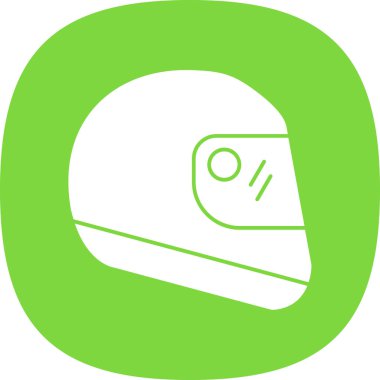 Modern b 'nin vektör çizimi miğfer simgesinden yoksun