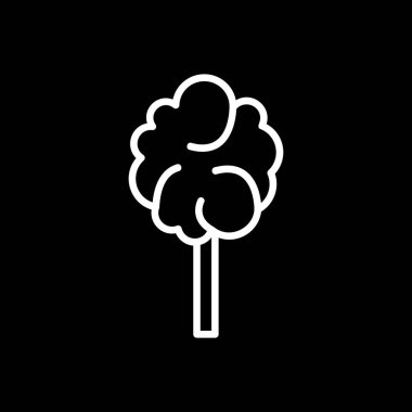 Pamuk helva ikonu, vektör illüstrasyonu 