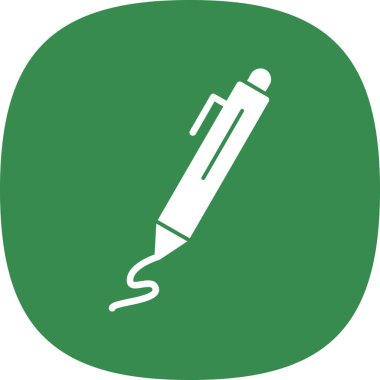 Kalem. Web simgesi basit illüstrasyon