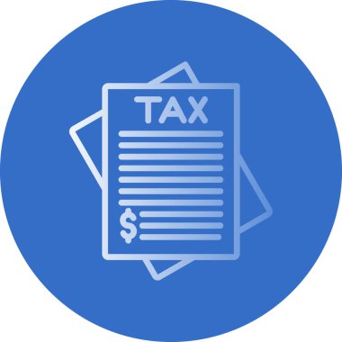 Vergiler. Web simgesi basit illüstrasyon                   