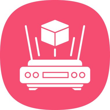 Anten. Web simgesi basit illüstrasyon