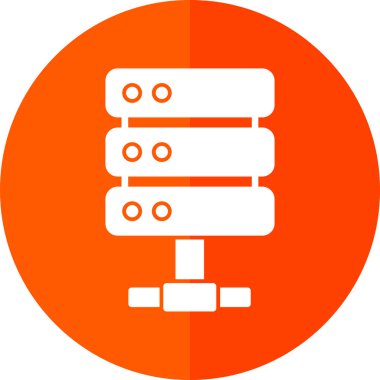 sunucu simgesi, vektör illüstrasyonu basit tasarım