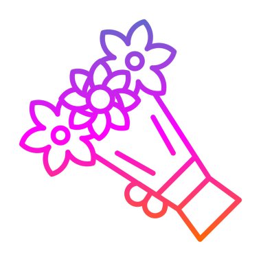 Buket. Web simgesi basit illüstrasyon               