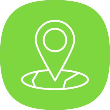 harita işaretleyici simgesi, vektör illüstrasyonu basit tasarım