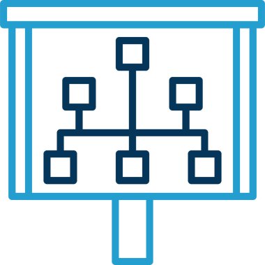 şebeke. Web simgesi basit illüstrasyon