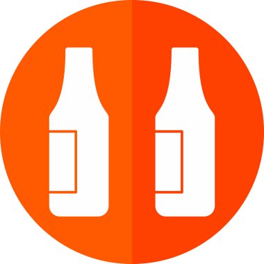 bira şişeleri simgesi, vektör illüstrasyonu  