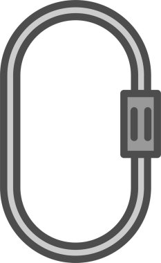 Karabina simgesi, vektör illüstrasyonu