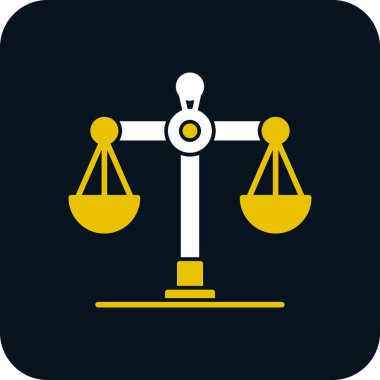 adalet sembolü web simgesi illüstrasyonu 