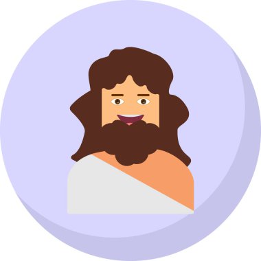 izole adam çizgi film vektör illüstrasyonu.