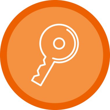 anahtar simgesi, vektör illüstrasyonu basit tasarım