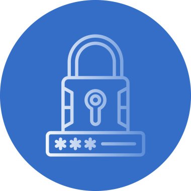 Modern b 'nin vektör illüstrasyonu kilit simgesinden yoksun