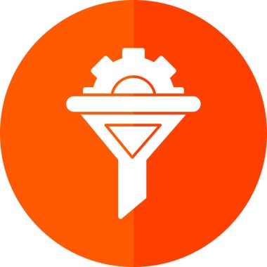 modada izole edilmiş arkaplanda huni simgesi 