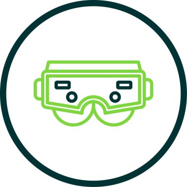 Dalış maskesi vektör illüstrasyonu