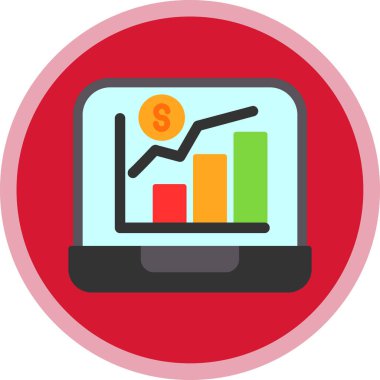 analitik düz vektör simgesi