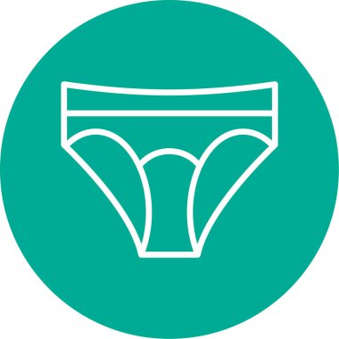 İç çamaşırı. Web simgesi vektör illüstrasyonu