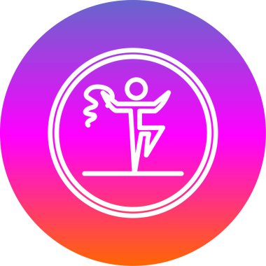 Denge simgesi, vektör illüstrasyonu