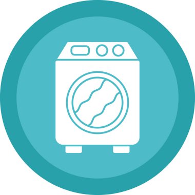 Bir çamaşır makinesinin vektör çizimi