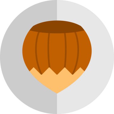 Fındık hattı simgesi, vektör illüstrasyonu