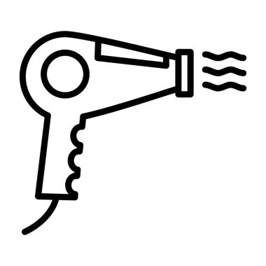 Kurutucu simgesinin vektör illüstrasyonu 