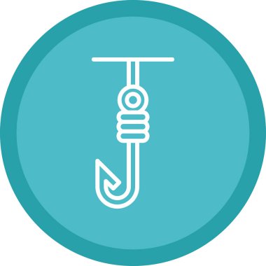 Basit düz kanca vektör illüstrasyon tasarımı