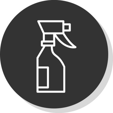 Sprey şişe vektör çizimi