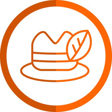 Şapka. Web simgesi basit illüstrasyon