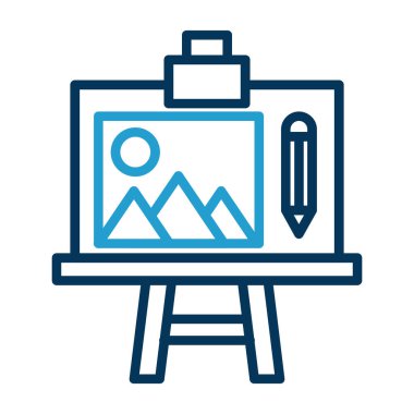 Sanat rengi vektör illüstrasyonu