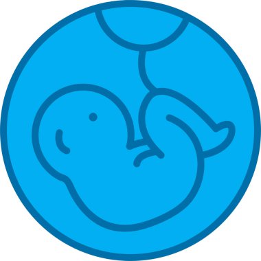 Embriyo. Web simgesi basit illüstrasyon