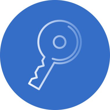 anahtar simgesi, vektör illüstrasyonu basit tasarım