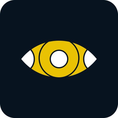 Göz düzlüğü simgesi, vektör çizimi