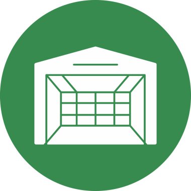 Modern yapı simgesinin vektör illüstrasyonu