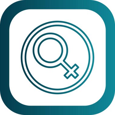 kadın cinsiyet simgesi simgesi, basit biçim