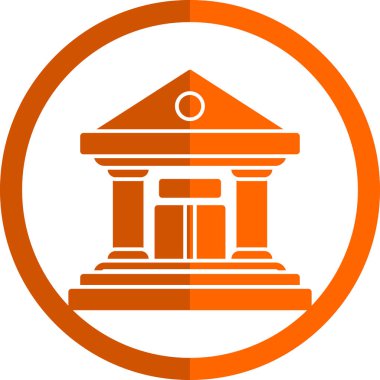 Adliye simgesinin düz çizimi