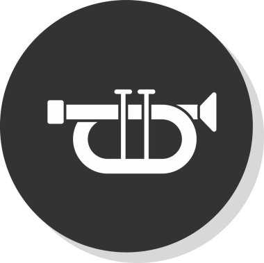 Trompet simgesinin vektör çizimi