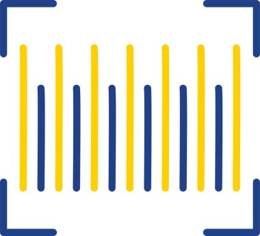 Barkod simgesinin vektör illüstrasyonu 