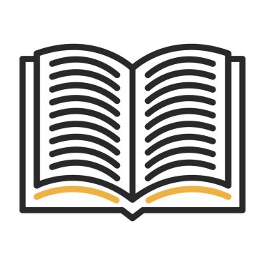 kitap simgesi, vektör illüstrasyonu basit tasarım