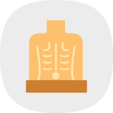 İnsan vücudu simgesi. Basit tasarım