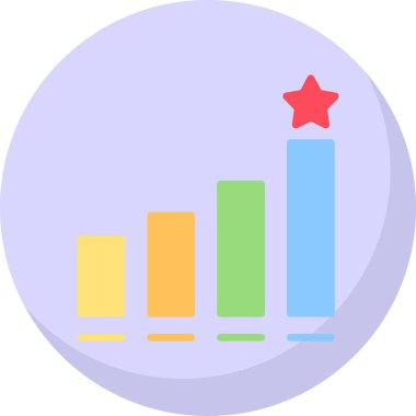 Kalemle çizilmiş bir yıldızın vektör çizimi