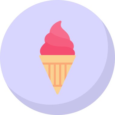 dondurma ikonu vektör illüstrasyonu