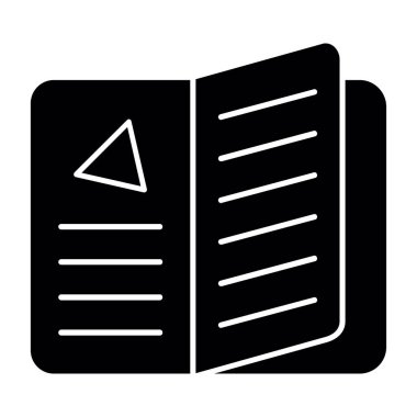 menü düz simgesi, vektör illüstrasyonu