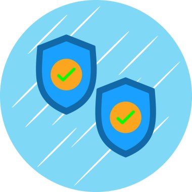 Güvenlik kalkanı simgeleri. vektör illüstrasyonu.