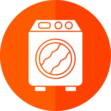 Bir çamaşır makinesinin vektör çizimi