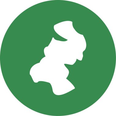 İrlanda Cumhuriyeti 'nin haritası.