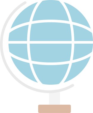 Dünya ikonu. Basit resimleme