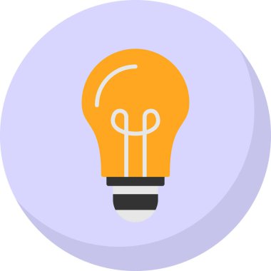 Bir fikrim var. Web simgesi basit illüstrasyon